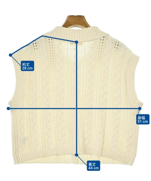 POU DOU DOU（プードゥドゥ）カーディガン 白 サイズ:M レディース/2200669917086