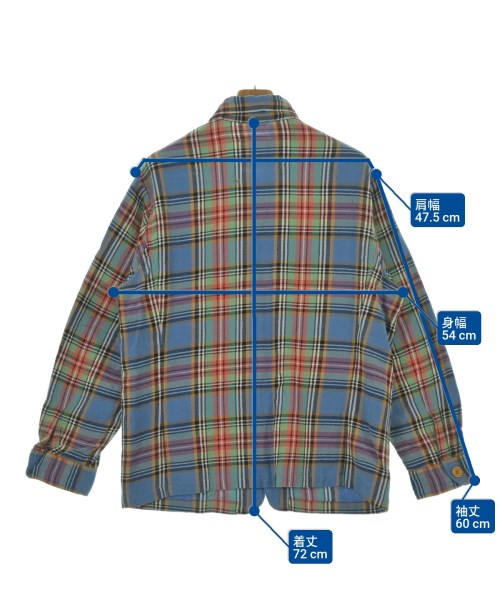 45R（フォーティーファイブアール）カジュアルシャツ 青 サイズ:3(L位) メンズ/2200639574028