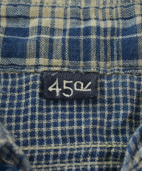 45R（フォーティーファイブアール）カジュアルシャツ 青 サイズ:4(XL位) メンズ/2200632835041