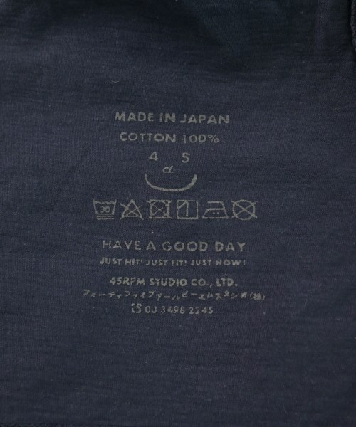 45R（フォーティーファイブアール）Tシャツ・カットソー 紺 サイズ:-(M位) メンズ/2200608823089