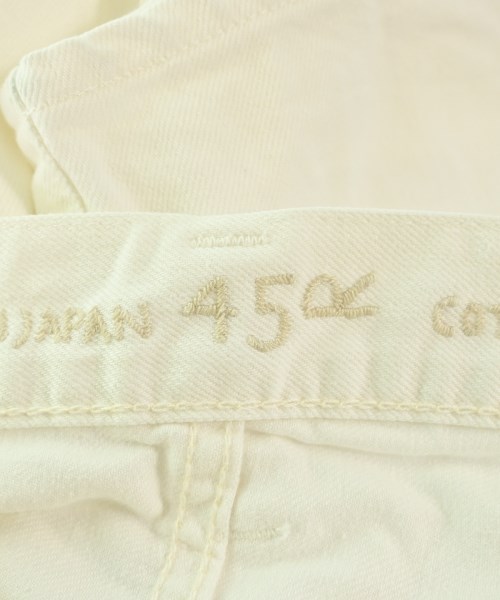 45R（フォーティーファイブアール）デニムパンツ 白 サイズ:31(M位) メンズ/2200672837104