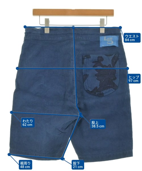 45R（フォーティーファイブアール）ショートパンツ 青 サイズ:F メンズ/2200679065067