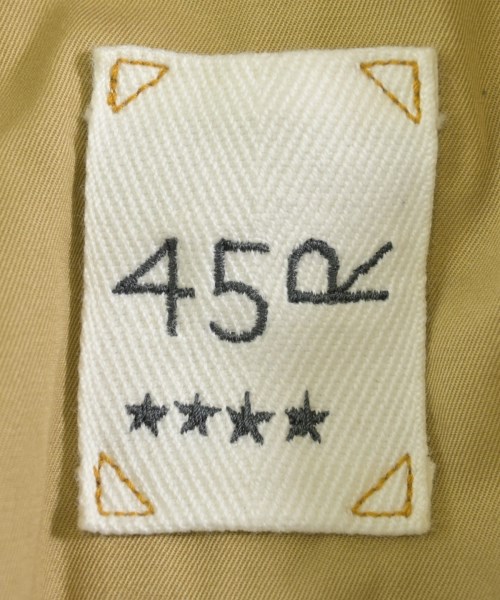 45R（フォーティーファイブアール）ステンカラーコート ベージュ サイズ:4(XL位) メンズ/2200654715048