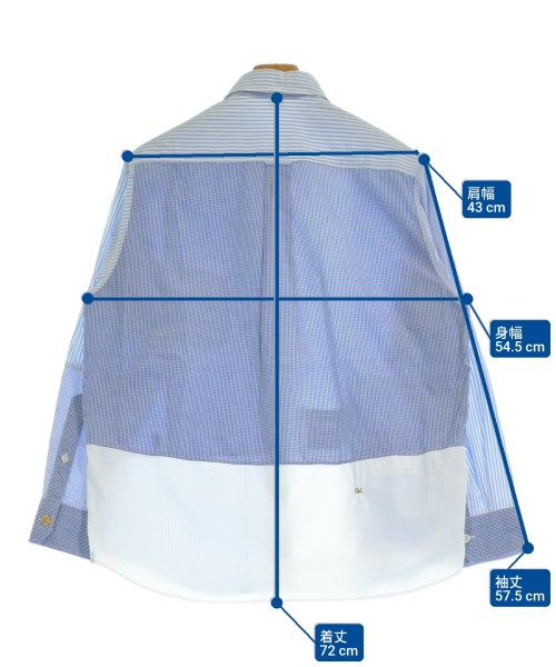 45R（フォーティーファイブアール）カジュアルシャツ 青 サイズ:-(XL位) メンズ/2200639780207