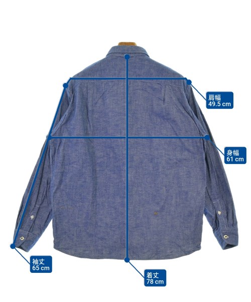 45R（フォーティーファイブアール）カジュアルシャツ 青 サイズ:-(L位) メンズ/2200649582013