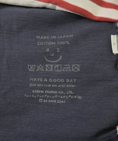 45R（フォーティーファイブアール）Tシャツ・カットソー 白 サイズ:4(XL位) メンズ/2200700656134