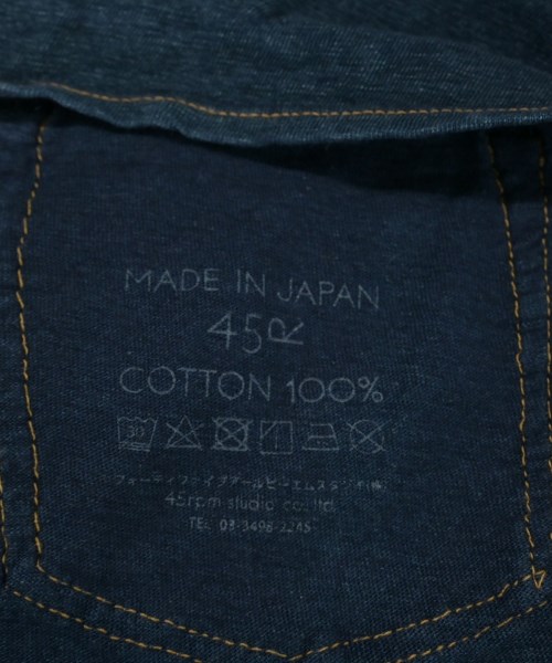 45R（フォーティーファイブアール）Tシャツ・カットソー 青 サイズ:0(F) メンズ/2200662625155