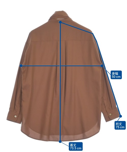 K.T（ケーティー）ブラウス 茶 サイズ:9(M位) レディース/2200610467066