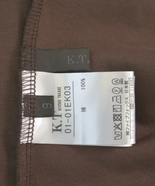 K.T（ケーティー）Tシャツ・カットソー 茶 サイズ:9(M位) レディース/2200610467073
