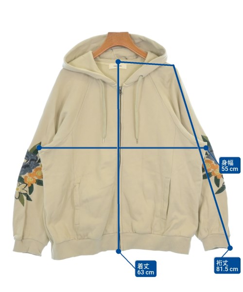 SUPER HAKKA（スーパーハッカ）パーカー ベージュ サイズ:F レディース/2200621213058