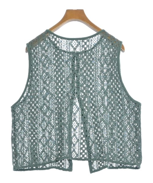 Samansa Mos2（サマンサモスモス）ベスト 緑 サイズ:F レディース/2200618005031