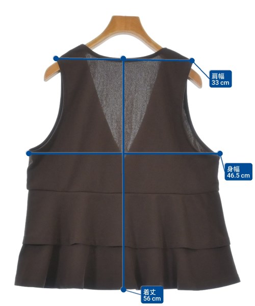 Samansa Mos2（サマンサモスモス）ベスト 茶 サイズ:F レディース/2200634910081