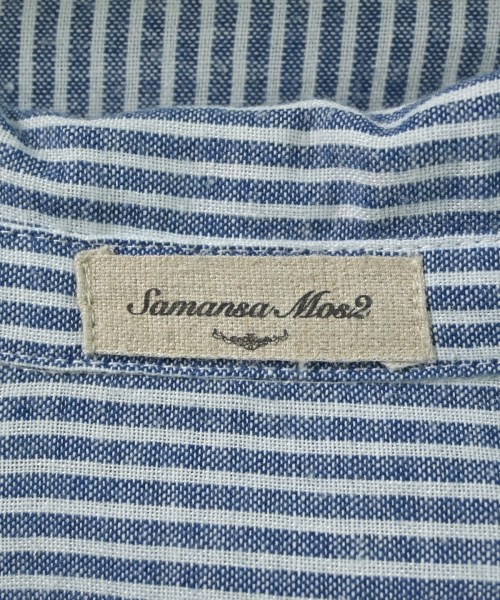 Samansa Mos2（サマンサモスモス）カジュアルシャツ 青 サイズ:F レディース/2200632357055