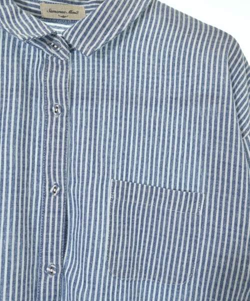 Samansa Mos2（サマンサモスモス）カジュアルシャツ 青 サイズ:F レディース/2200632357055
