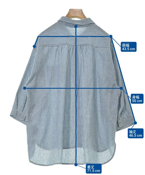 Samansa Mos2（サマンサモスモス）カジュアルシャツ 青 サイズ:F レディース/2200632357055