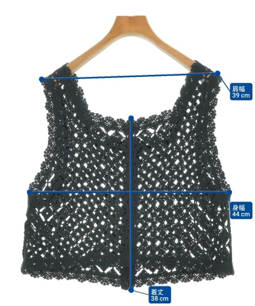 Samansa Mos2（サマンサモスモス）ベスト 黒 サイズ:F レディース/2200621961058