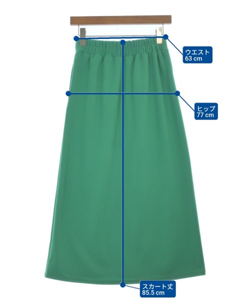 Samansa Mos2（サマンサモスモス）ロング・マキシ丈スカート 緑 サイズ:F レディース/2200618824038