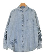 Samansa Mos2（サマンサモスモス）カジュアルシャツ 青 サイズ:F レディース/2200612289031