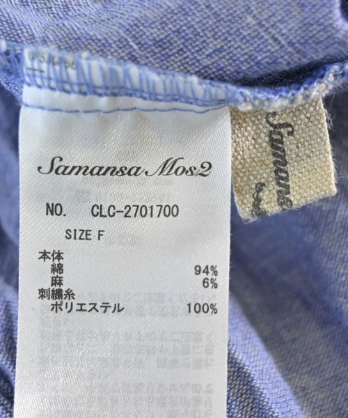 Samansa Mos2（サマンサモスモス）カジュアルシャツ 青 サイズ:F レディース/2200711343030