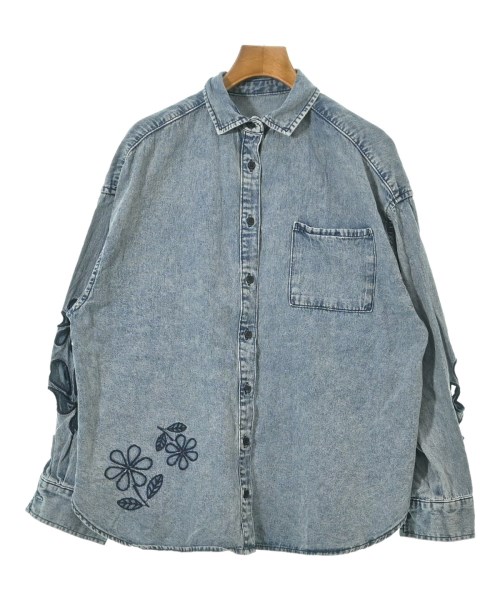 Samansa Mos2(サマンサモスモス)カジュアルシャツ 青 サイズ:F/2200634134050