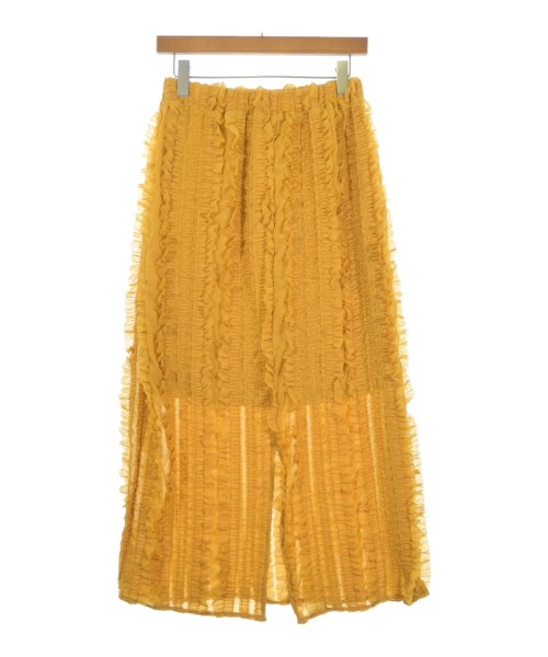 Samansa Mos2（サマンサモスモス）ロング・マキシ丈スカート 黄 サイズ:F レディース/2200634134197