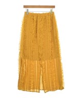 Samansa Mos2（サマンサモスモス）ロング・マキシ丈スカート 黄 サイズ:F レディース/2200634134197
