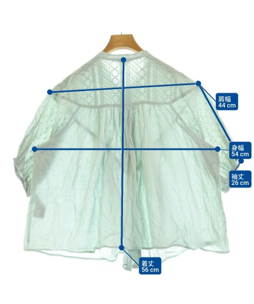 Samansa Mos2（サマンサモスモス）カジュアルシャツ 青 サイズ:F レディース/2200642001344