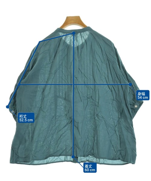 Samansa Mos2（サマンサモスモス）カジュアルシャツ 青 サイズ:F レディース/2200642001368