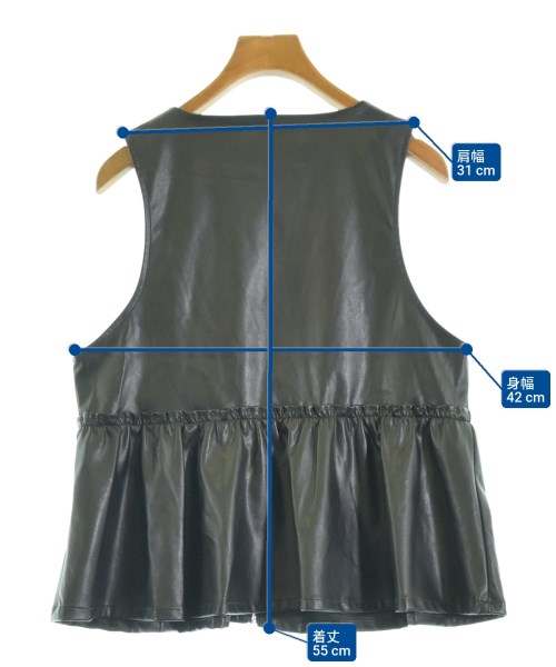 Samansa Mos2（サマンサモスモス）ベスト 黒 サイズ:F レディース/2200665640377