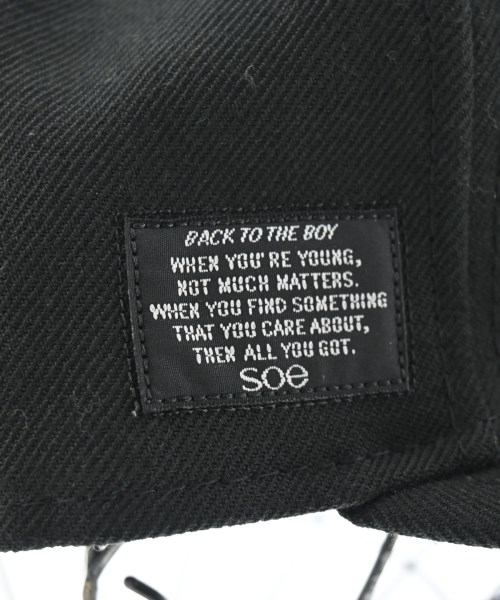 SOE（ソーイ）キャップ 黒 サイズ:58.7cm メンズ/2200643573598