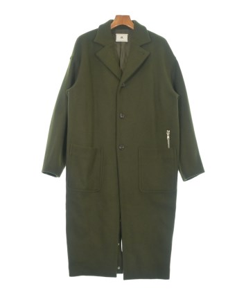 SOE ソーイ ウール チェスターコート SOE（ソーイ）チェスターコート 緑 サイズ:0(XS位) メンズ