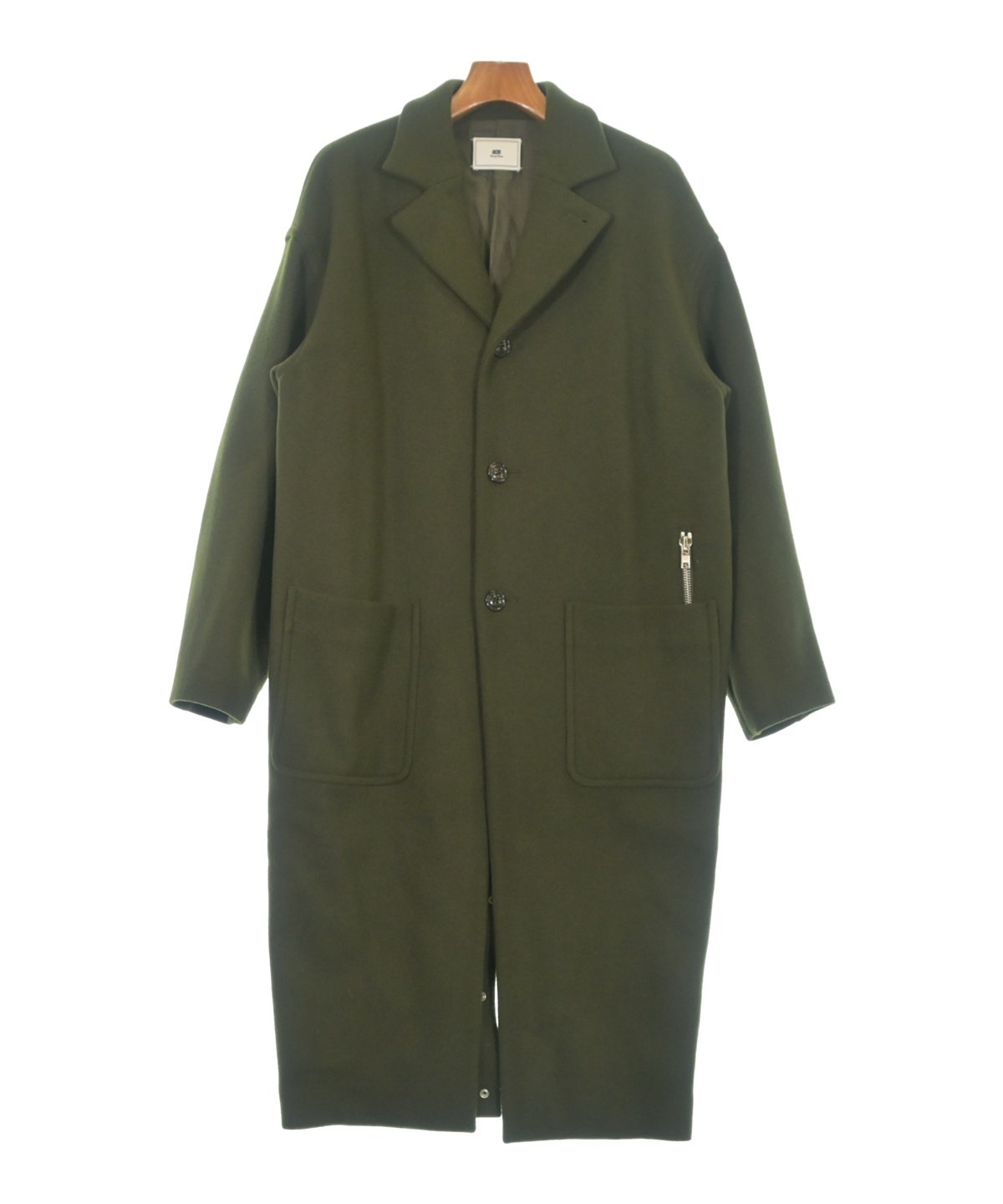 【soe】チェスターコート：ソーイ SOE（ソーイ）チェスターコート 緑 サイズ:0(XS位) メンズ