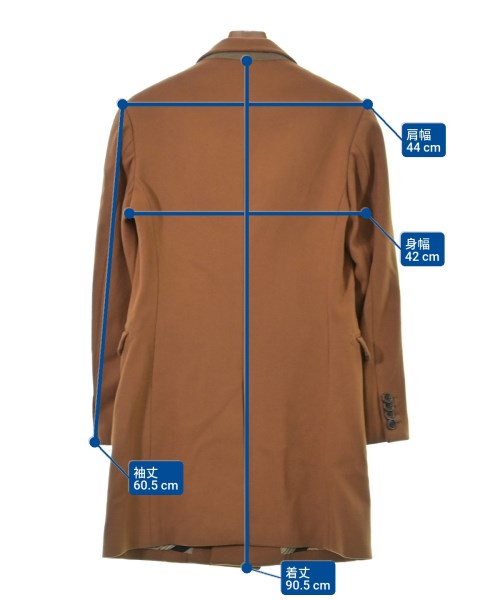 SOE（ソーイ）チェスターコート 茶 サイズ:0(XS位) メンズ/2200660427010