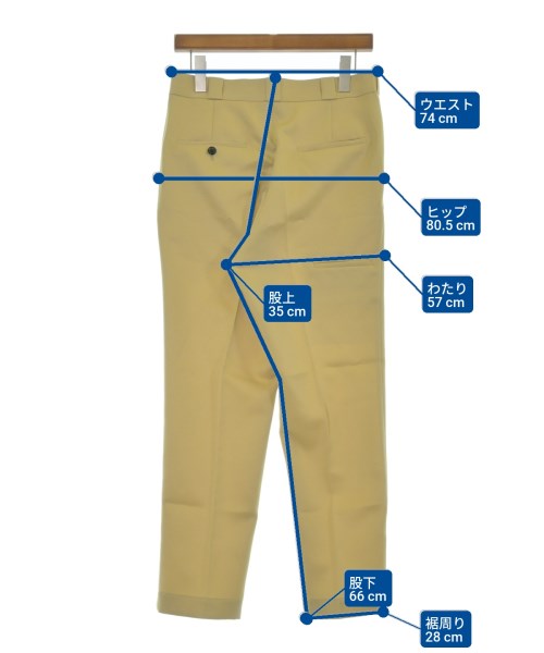 SOE（ソーイ）スラックス 黄 サイズ:0(XS位) メンズ/2200655918059