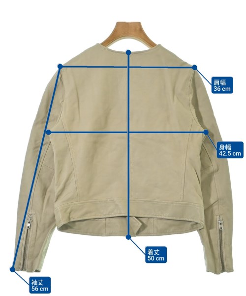 STRAWBERRY Fields（ストロベリーフィールズ）ライダース ベージュ サイズ:2(M位) レディース/2200625169153