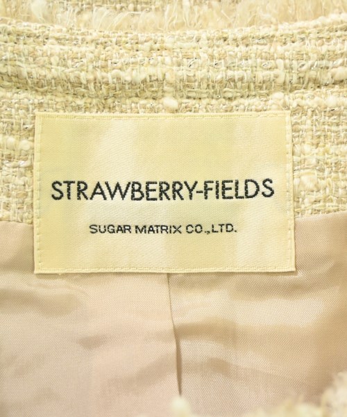STRAWBERRY Fields（ストロベリーフィールズ）ノーカラージャケット ベージュ サイズ:2(M位) レディース/2200709441021