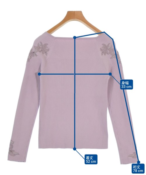 STRAWBERRY Fields（ストロベリーフィールズ）ニット・セーター 紫 サイズ:-(XXS位) レディース/2200662940241