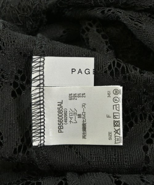 PAGE BOY（ページボーイ）カジュアルシャツ 黒 サイズ:F レディース/2200644770088