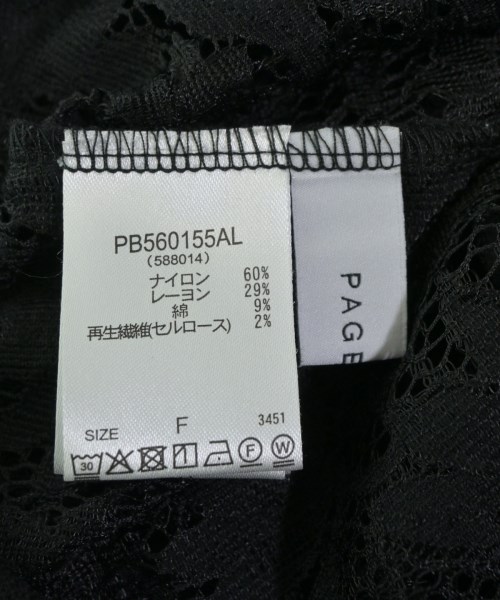 PAGE BOY（ページボーイ）カジュアルシャツ 黒 サイズ:F レディース/2200679457060
