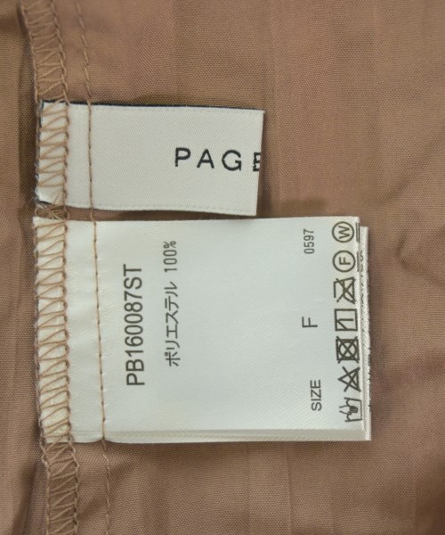 PAGE BOY（ページボーイ）ブラウス 茶 サイズ:F レディース/2200658827020