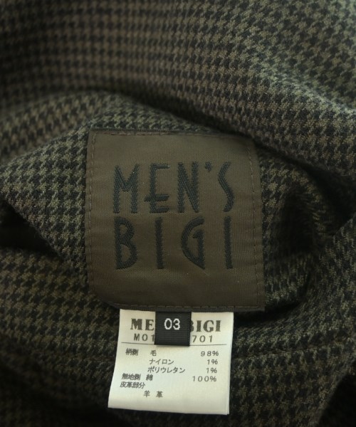 MEN'S BIGI（メンズ　ビギ）ステンカラーコート 茶 サイズ:3(L位) メンズ/2200636280212