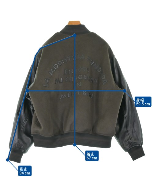 MEN'S BIGI（メンズ　ビギ）スタジャン 茶 サイズ:3(L位) メンズ/2200636280243