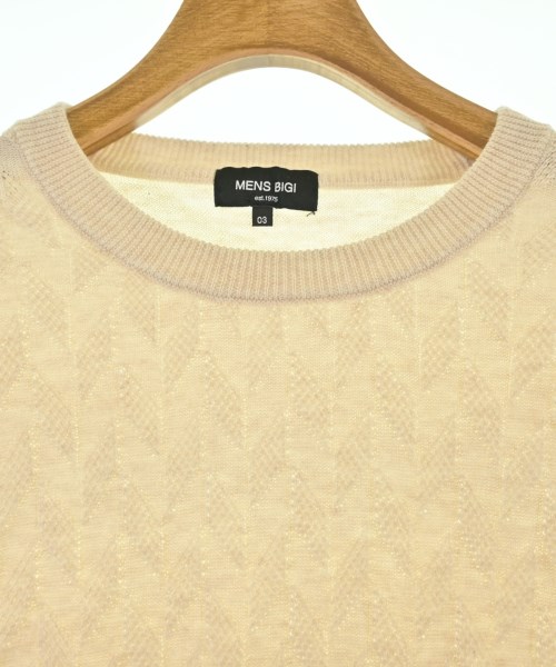 MEN'S BIGI（メンズ　ビギ）ニット・セーター ベージュ サイズ:3(L位) メンズ/2200672823053