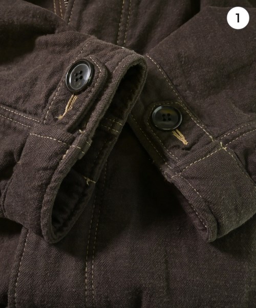 MEN'S MELROSE（メンズ　メルローズ）モッズコート 茶 サイズ:4(XL位) メンズ/2200624912019