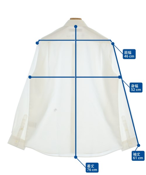 MEN'S MELROSE（メンズ　メルローズ）カジュアルシャツ 白 サイズ:4(XL位) メンズ/2200608950044