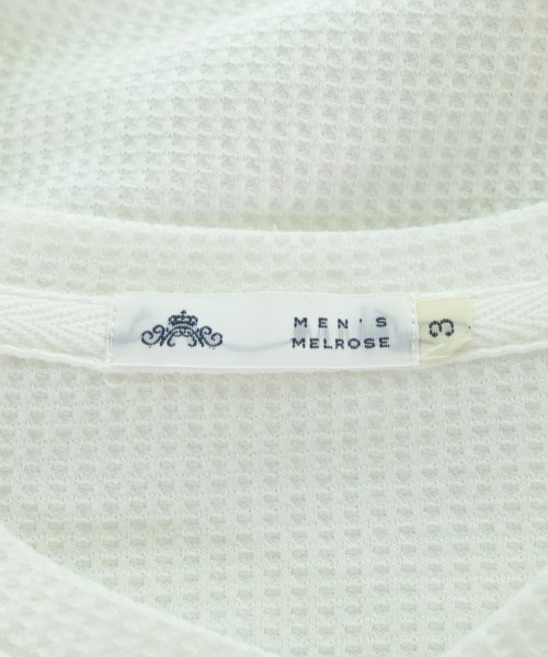 MEN'S MELROSE（メンズ　メルローズ）Tシャツ・カットソー 白 サイズ:3(L位) メンズ/2200689865039