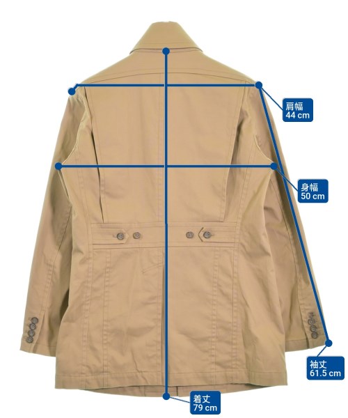 NICOLE CLUB FOR MEN（ニコルクラブフォーメン）ステンカラーコート ベージュ サイズ:46(M位) メンズ/2200640840020