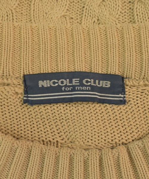 NICOLE CLUB FOR MEN（ニコルクラブフォーメン）ニット・セーター ベージュ サイズ:-(XL位) メンズ/2200608821061