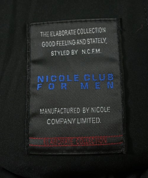 NICOLE CLUB FOR MEN（ニコルクラブフォーメン）チェスターコート 黒 サイズ:50(XL位) メンズ/2200709534013