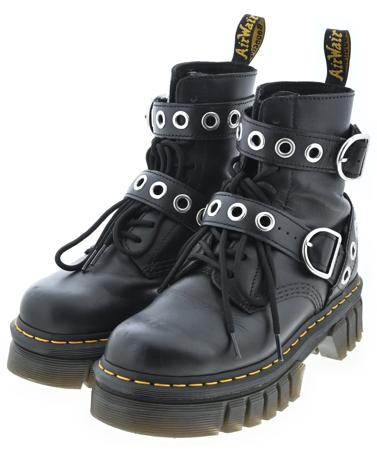 Dr. Martens ブラック ブーツ 24cm ドクターマーチン ワークブーツ24cm Dr. Martens ブラック 厚底ワーク